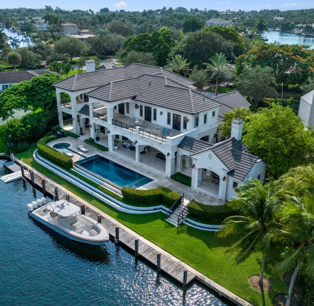 An eight-bedroom home with a pool and waterfront at 9320 Gallardo St, Old Cutler Bay, Coral Gables, listed for $16.9 million