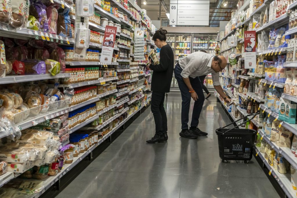 New York, NY, USA: Shop at a Whole Foods Market supermarket in New York on Thursday, October 5, 2023.